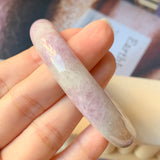 55.7mm A-Grade Natural Lavender Jadeite Modern Round Bangle No.151875