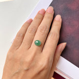 2.3 cts A-Grade Natural Bluish Green Jadeite Oval Cabochon No.220656