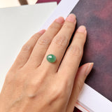 2.3 cts A-Grade Natural Bluish Green Jadeite Oval Cabochon No.220656