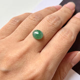 2.3 cts A-Grade Natural Bluish Green Jadeite Oval Cabochon No.220656