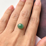 2.3 cts A-Grade Natural Bluish Green Jadeite Oval Cabochon No.220656