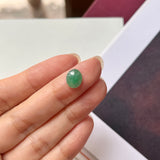 2.3 cts A-Grade Natural Bluish Green Jadeite Oval Cabochon No.220656