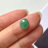 2.3 cts A-Grade Natural Bluish Green Jadeite Oval Cabochon No.220656