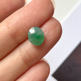 2.3 cts A-Grade Natural Bluish Green Jadeite Oval Cabochon No.220656