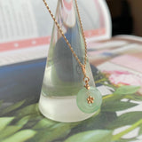 Icy A-Grade Natural Green Jadeite Mini Donut Charms No.170696