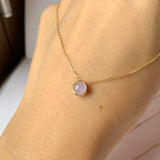 A-Grade Lavender Jadeite MINI.malist Pendant No.171845