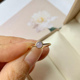 15.8mm A-Grade Natural Lavender Jadeite MINI.malist Ring No.162221