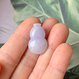 A-Grade Natural Lavender Jadeite Hulu (Calabash) Pendant No.171851