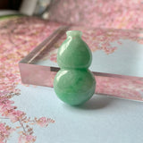A-Grade Natural Green Jadeite Hulu (Calabash) Pendant No.171850