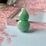 A-Grade Natural Green Jadeite Hulu (Calabash) Pendant No.171850