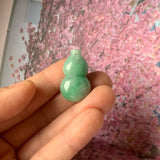 A-Grade Natural Green Jadeite Hulu (Calabash) Pendant No.171850