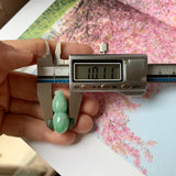 A-Grade Natural Green Jadeite Hulu (Calabash) Pendant No.171850