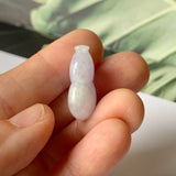 A-Grade Natural Lavender Jadeite Hulu (Calabash) Pendant No.171851