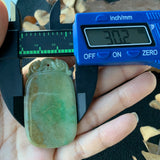 A-Grade Natural Tri-Colour Jadeite Antique Pendant No.220191