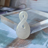 A-Grade Natural Jadeite Eternity Knot No.8 Pendant No.171858