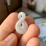 A-Grade Natural Lilac Jadeite Eternity Knot No.8 Pendant No.171857