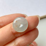 A-Grade Natural Greenish Blue Jadeite Donut Pendant No.171865