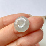 A-Grade Natural Greenish Blue Jadeite Donut Pendant No.171865
