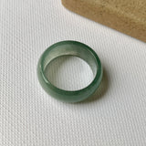 16.1mm A-Grade Natural  Bluish Green Jadeite Ring Band No.162232