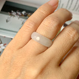 15.1mm A-Grade Natural Lilac Jadeite Ring Band No.162236