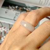 15.1mm A-Grade Natural Lilac Jadeite Ring Band No.162236