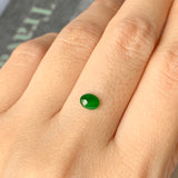 SOLD OUT: 0.35cts A-Grade Natural Imperial Green Jadeite Cabochon No.130083