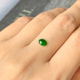 SOLD OUT: 0.35cts A-Grade Natural Imperial Green Jadeite Cabochon No.130083