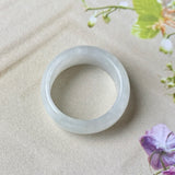 15.1mm A-Grade Natural White Jadeite Ring Band No.162237