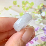 15.1mm A-Grade Natural White Jadeite Ring Band No.162237