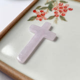 A-Grade Natural Lavender Jadeite Pendant (Cross) No.171454