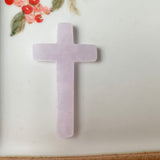 A-Grade Natural Lavender Jadeite Pendant (Cross) No.171454