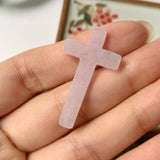 A-Grade Natural Lavender Jadeite Pendant (Cross) No.171454