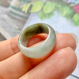 SOLD OUT: 15mm A-Grade Natural Jadeite Ring Band No.162240