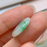 SOLD OUT: A-Grade Natural Moss on Snow Jadeite Donut Pendant No.171556