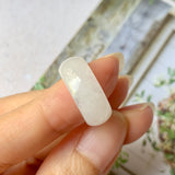 15mm A-Grade Natural White Jadeite Ring Band No.162241