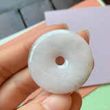 A-Grade Natural Jadeite Donut Pendant No.220548