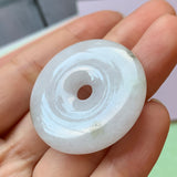 A-Grade Natural Jadeite Donut Pendant No.220548