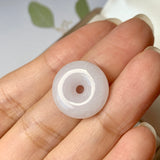 A-Grade Natural Lilac Jadeite Donut Pendant No.171868