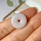 A-Grade Natural Lilac Jadeite Donut Pendant No.171868