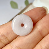 A-Grade Natural Lilac Jadeite Donut Pendant No.171868