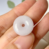 A-Grade Natural Lilac Jadeite Donut Pendant No.171868