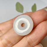 SOLD OUT: A-Grade Natural Lilac Jadeite Donut Pendant No.171867