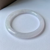 SOLD OUT: 54.4 mm A-Grade Natural Lavender Jadeite Traditional Round Bangle No.151939