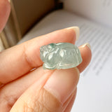 A-Grade Natural Floral Jadeite Pixiu No.171726