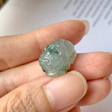 A-Grade Natural Floral Jadeite Pixiu No.171726