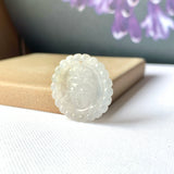 A-Grade Natural Jadeite Goddess of Mercy Pendant No.171880