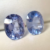 2.49ct Oval Pair Natural Blue Sapphire No.12011