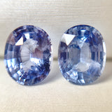 2.49ct Oval Pair Natural Blue Sapphire No.12011