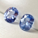 2.49ct Oval Pair Natural Blue Sapphire No.12011