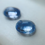 2.49ct Oval Pair Natural Blue Sapphire No.12011